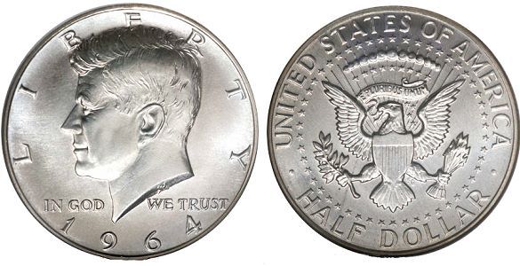 1964-Kennedy-Silver-Half-